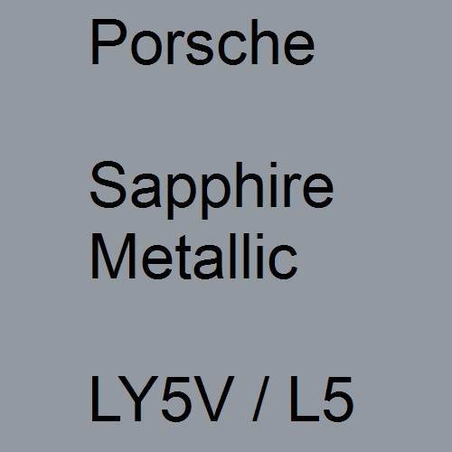 Porsche, Sapphire Metallic, LY5V / L5.